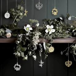 Juleophæng - Flettet julehjerte