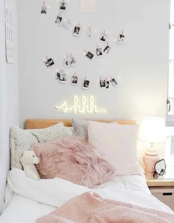 Neon LED Lampe - Shhh