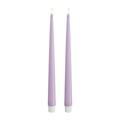 Real Flame LED Kertelys m. lak - 2 stk.