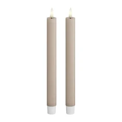 Real Flame LED Kronelys - 2 stk.