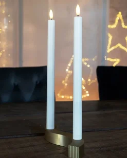 Sille Genopladelig Kronelys - 2 stk.