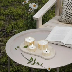 Udendørs LED Fyrfadslys - 2 stk.